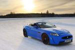 Jaguar XKR-S Convertible on Ice Drives in Finland 2012 года